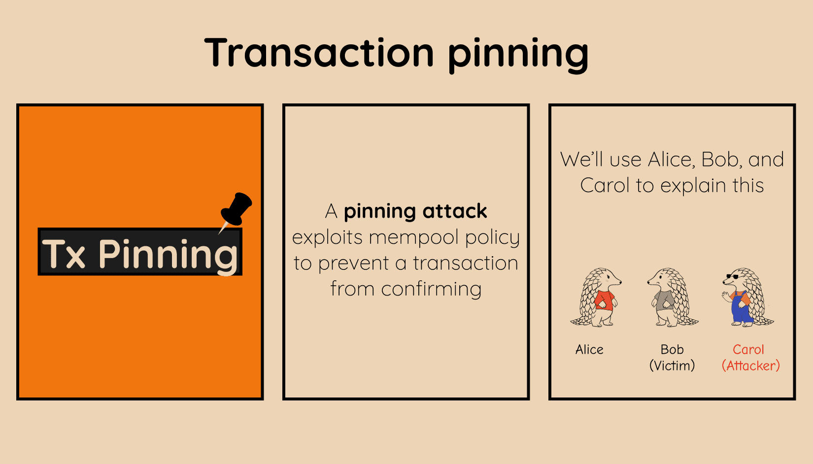 Transaction pinning introduction